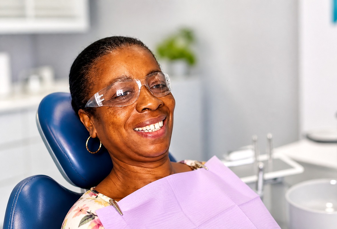 Patient smile after care at The Smile Club